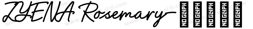 ZYENA Rosemary字体转换